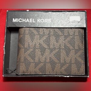 Michael Kors Signature Brown Card Holder